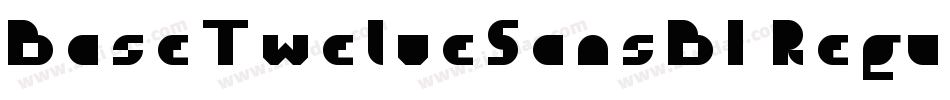 BaseTwelveSansBI Regular字体转换